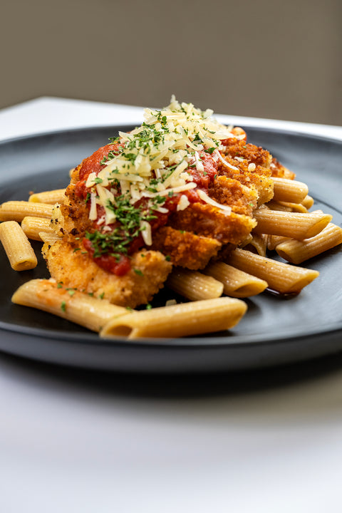 Chicken Parm With Whole Wheat Pasta