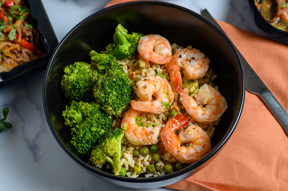 SESAME RICE WITH SHRIMPS