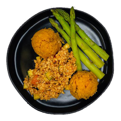 Ground Chicken Sweet Potato Asparagus
