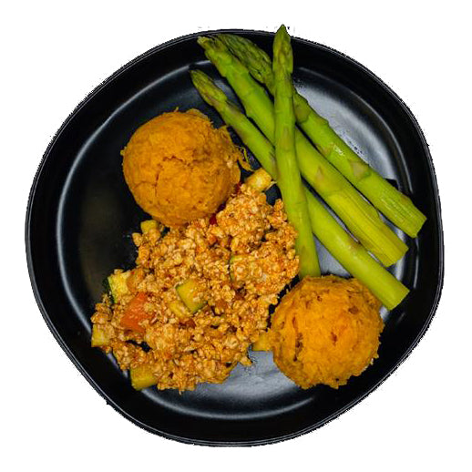 Ground Chicken Sweet Potato Asparagus