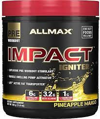 impact igniter pre workout pineapple mango