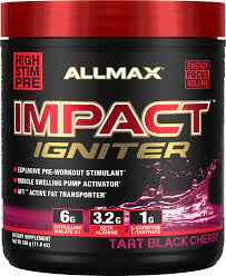 impact igniter pre workout tart black cherry